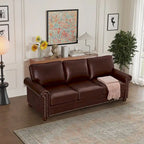 Klassische Wohnzimmernägel Sofa Kunstleder für Wohnzimmer, Büro, Apartment