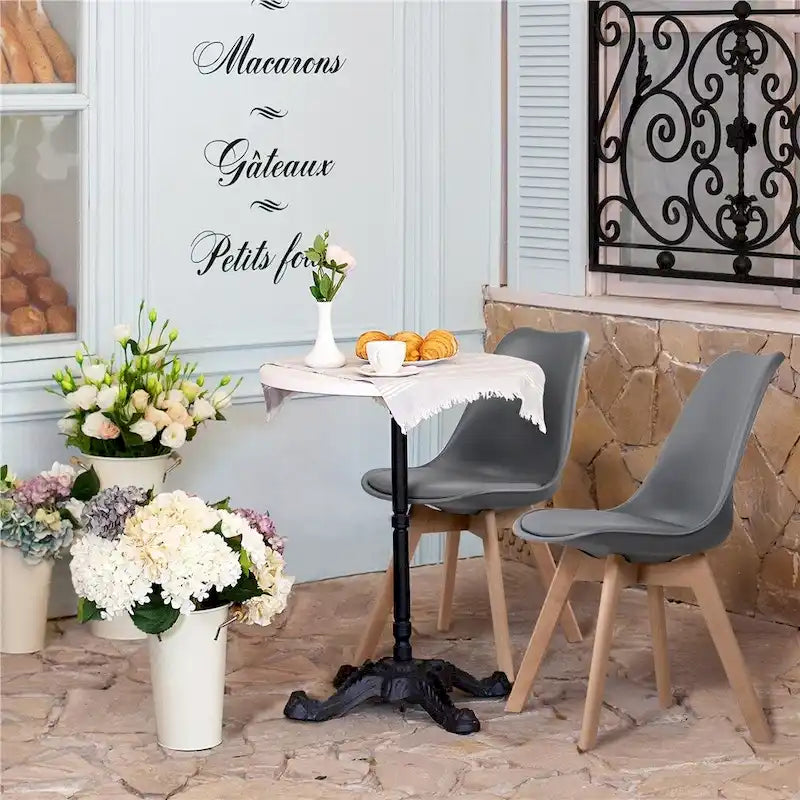 Set of 4 Dining Chairs with Modern Soft Padded