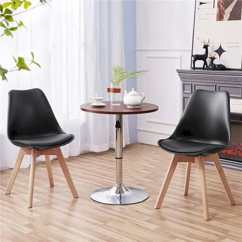 Set of 4 Dining Chairs with Modern Soft Padded