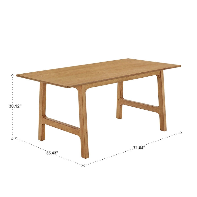 Scandinavian Wood Finish 71 Dining Table