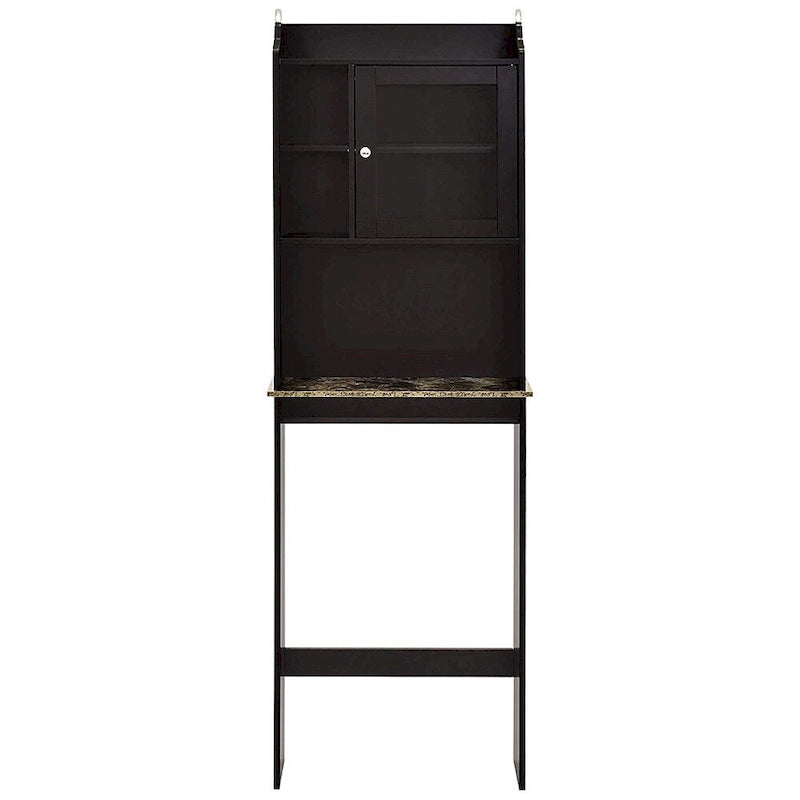 Over The Toilet Space Saver Organization Wood Storage Cabinet for Home