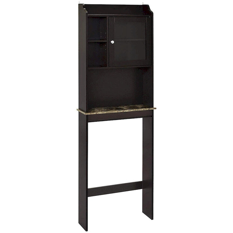 Over The Toilet Space Saver Organization Wood Storage Cabinet for Home