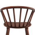Set of 2 Counter Height 24.in Bar Stools for Kitchen Island with Solid Wood and Spindle Back Barstool