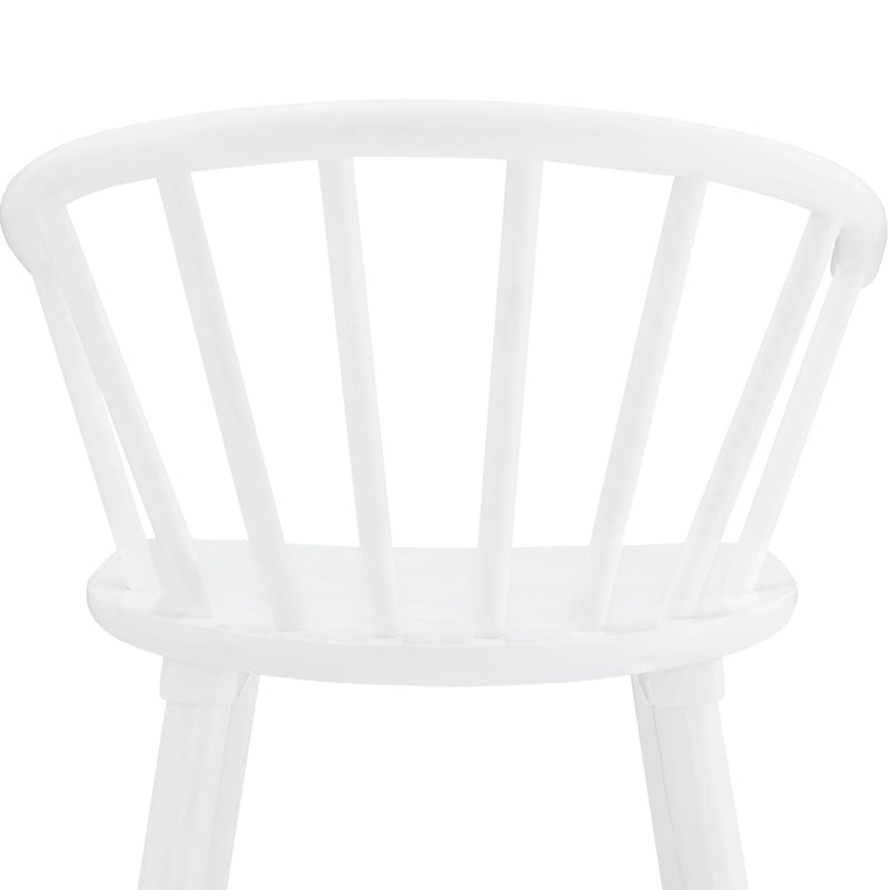 Set of 2 Counter Height 24.in Bar Stools for Kitchen Island with Solid Wood and Spindle Back Barstool