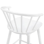 2er Barhocker-Set in Tresenhöhe 61cm für Kücheninseln mit Massivholz und Spindellehne