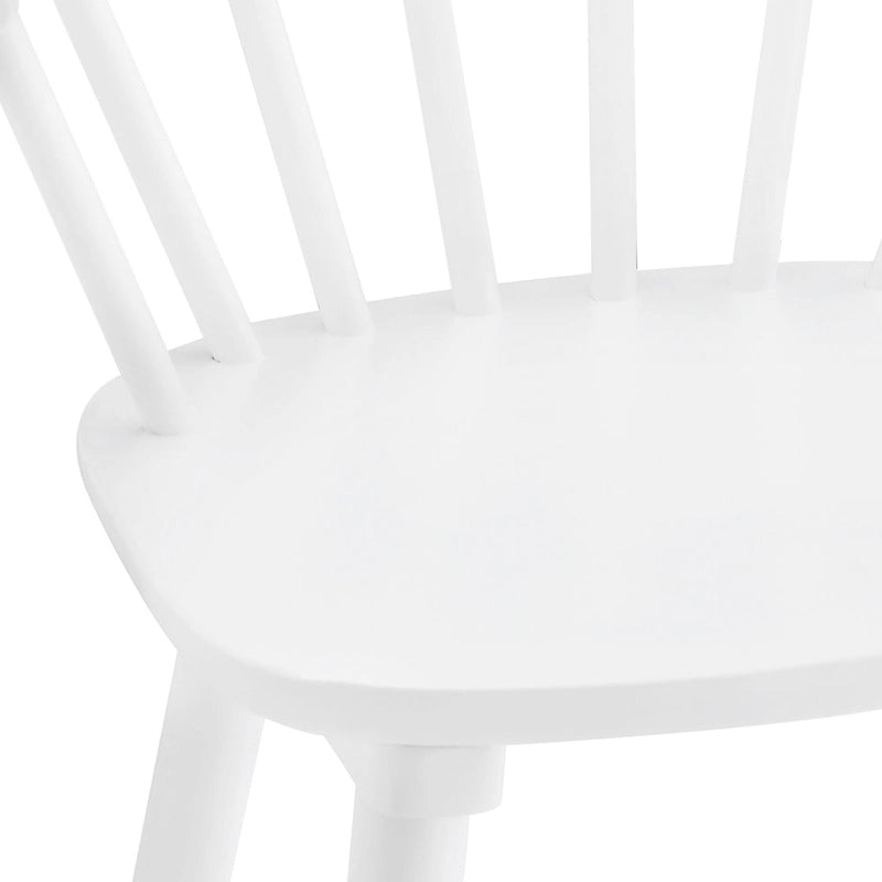 Set of 2 Counter Height 24.in Bar Stools for Kitchen Island with Solid Wood and Spindle Back Barstool