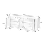 Sideboard Aufbewahrungsschrank TV-Ständer mit Wellenmuster