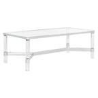 Couchtisch Acryl Silber – 120B x 61T x 43H