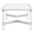 Couchtisch Acryl Silber – 120B x 61T x 43H