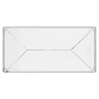 Couchtisch Acryl Silber – 120B x 61T x 43H