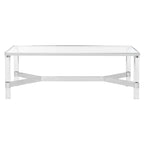 Couchtisch Acryl Silber – 120B x 61T x 43H
