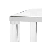 Couchtisch Acryl Silber – 120B x 61T x 43H